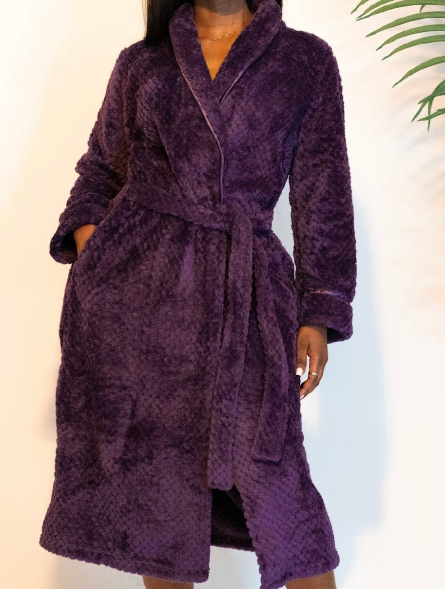 purple fluffy dressing gown Lilac Fluffy Dressing Gown The Oodie